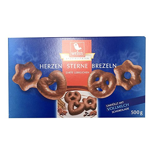 Weiss Herzen Sterne Brezeln Vollmilch Weiss Herzen Sterne Brezeln Vollmilch von Weiss