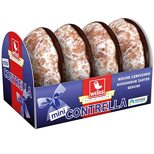 Weiss Mini Contrella Lebkuchen mit Zartbitterschokolade glasiert Weiss Mini Contrella Lebkuchen mit Zartbitterschokolade glasiert von Weiss