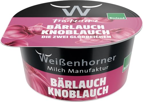 Weißenhorner Milch Manufaktur Bioland FrischeCreme Bärlauch-Knoblauch (6 x 150 gr) von Weißenhorner Milch Manufak