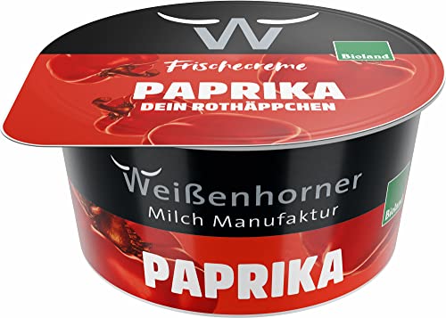 Weißenhorner Milch Manufaktur Bioland FrischeCreme Paprika (6 x 150 gr) von Weißenhorner Milch Manufak