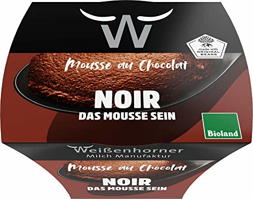 Weißenhorner Milch Manufaktur Bioland Mousse au Chocolat noir (6 x 80 gr) von Weißenhorner Milch Manufak