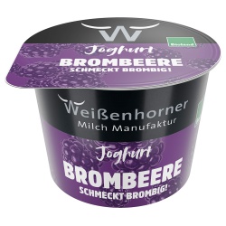 Joghurt mit Brombeere von Weißenhorner Milch Manufaktur