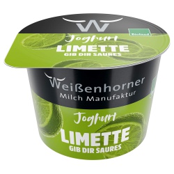 Joghurt mit Limette von Weißenhorner Milch Manufaktur