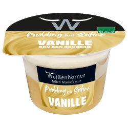 Vanille-Pudding mit Sahne Vanille-Pudding mit Sahne von Weißenhorner Milch Manufaktur