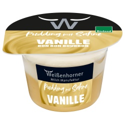 Vanille-Pudding mit Sahne von Weißenhorner Milch Manufaktur