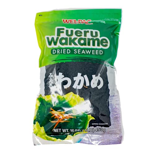 Fuero Wakame, Seetang getrocknet, geschnitten, 453g von Wel-Pac