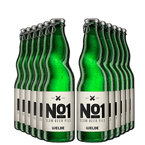 Welde No1 Slow Beer Pils Paket - 12x0,33l - bestes Bier zum Genießen oder zum Verschenken von Welde
