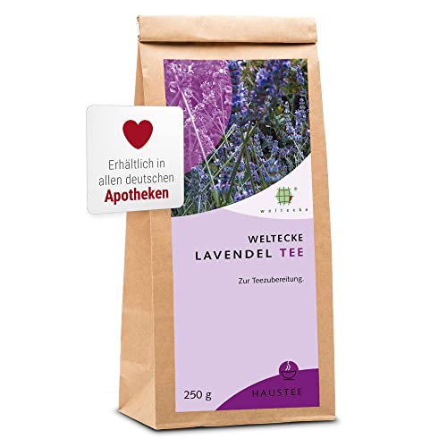Weltecke Lavendelblüten getrocknet & lose 250 g | Arzneibuch-Qualität in Deutschland kontrolliert & frisch abgefüllt | Ganze Blüten für Bio-Lavendel-Tee mit lieblich-herber Note | Gelassenheit von Weltecke