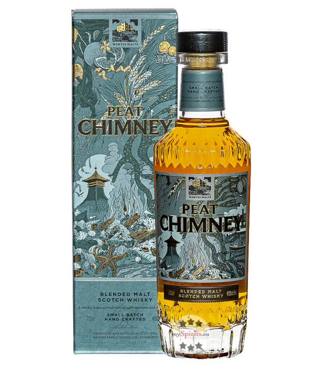 Wemyss Malts Peat Chimney Blended Malt Whisky (46 % Vol., 0,7 Liter) von Wemyss Malts