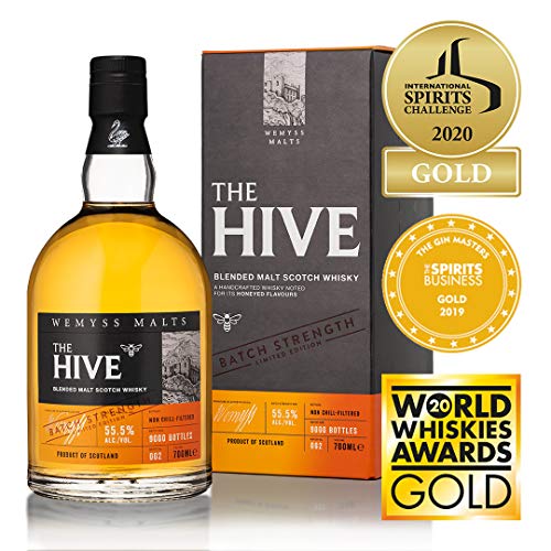 The Hive Batch Strength Malt Whisky 55%, 70cl - Wemyss Malts - Blended Malt Scotch Whisky von Wemyss Malts