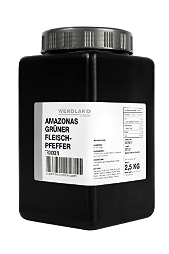 Wendland Amazonas Grüner Fleischpfeffer, 2,5 kg Würzmischung - extra körnig - mit grünem Pfeffer von Wendland Spice & Food