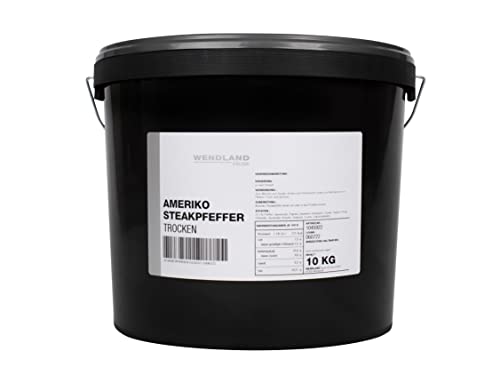 Wendland Ameriko Steakpfeffer, 10 kg BBQ- und Grillgewürzzubereitung mit geschrotetem Pfeffer von Wendland Spice & Food