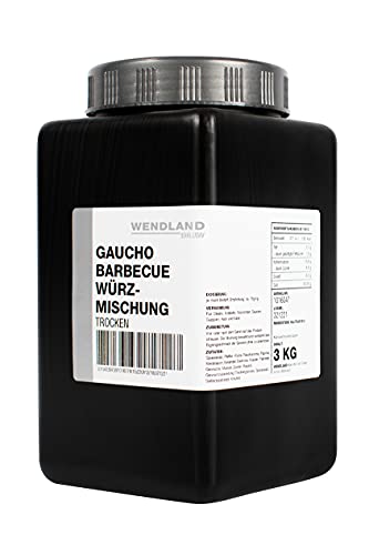 Wendland Gaucho Barbecue, 3 kg Würzmischung für Fleisch & Grill - rauchig-pfeffrig Wendland Gaucho Barbecue, 3 kg Würzmischung für Fleisch & Grill - rauchig-pfeffrig von Wendland Spice & Food