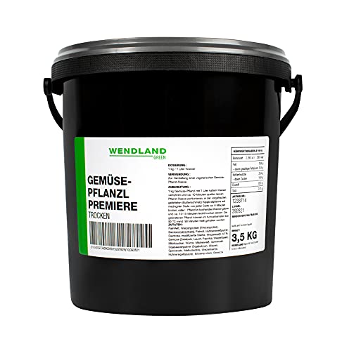 Wendland Gemüse-Pflanzl Premiere, 3,5 kg Mischung auf Weizen-Basis für 7 kg vegetarische Burger Wendland Gemüse-Pflanzl Premiere, 3,5 kg Mischung auf Weizen-Basis für 7 kg vegetarische Burger von Wendland Spice & Food