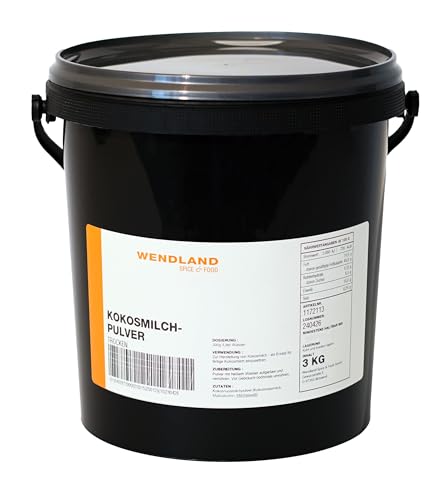 Wendland Kokosmilch Pulver, 3 kg zur Zubereitung von 11,3 Liter Kokosmilch von Wendland Spice & Food