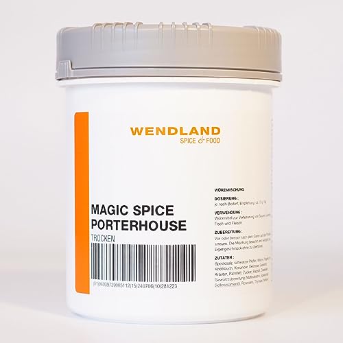 Wendland Magic Spice Porterhouse, 1 kg Würzmischung, Gastronomie-Qualität für Zuhause von Wendland Spice & Food