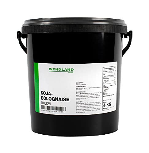 Wendland Sojabolognese, 4 kg Fixprodukt vegan zur Zubereitung von 20 Liter Sauce von Wendland Spice & Food