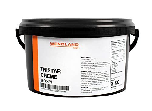 Wendland Tristar Creme, 3 kg Mischung - ergibt 33 Liter Vanille Dessertpudding von Wendland Spice & Food