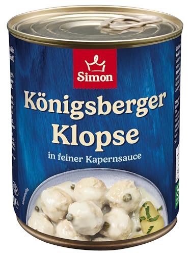 Werner Simon 8 Königsberger Klopse in Kapernsauce 800g in der recyclebaren Konservendose von SIMON