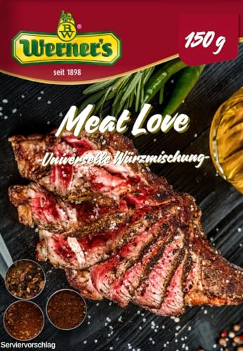 Werner´s Meat Love - Universelle Gewürzmischung - 1 x 150 g, von Werner's