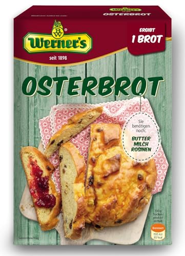 Werner´s Osterbrot, 350g Backmischung für ein Brot, 6 Packungen pro Karton Werner´s Osterbrot, 350g Backmischung für ein Brot, 6 Packungen pro Karton von Werner's