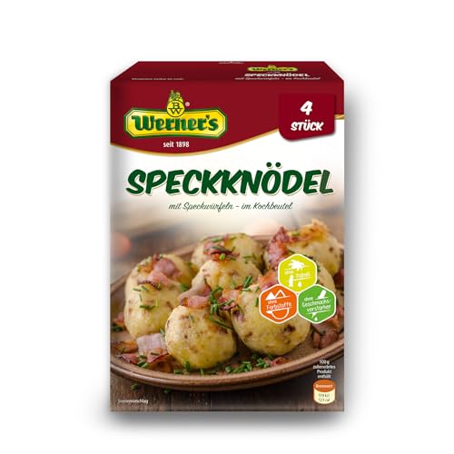 Werner´s Speckknödel 4 Stück im Kochbeutel, 6 Packungen im Karton, von Werner's