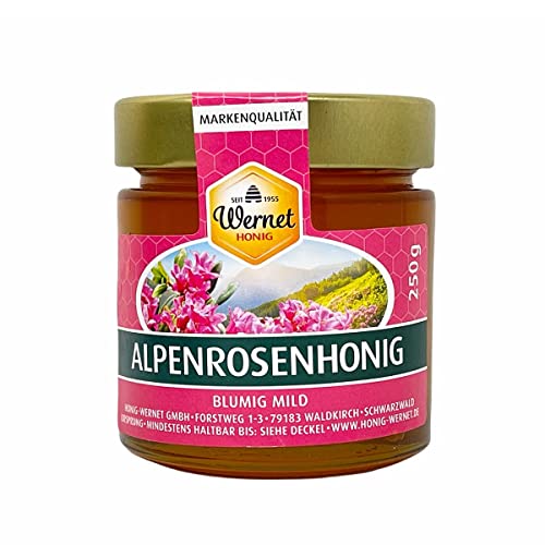 Honig Wernet Traditionsimker im Schwarzwald flüssiger Alpenrosenhonig im 250g Glas von Wernet Honig