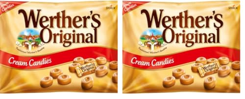 Werther's Original – 2 x 1000g Großpackung – Klassische Sahnebonbons mit leckerem Karamellgeschmack von Werther's Original