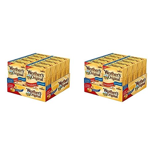 Werther's Original – 10 x 42g Box – Zuckerfreie Sahnebonbons mit leckerem Karamellgeschmack (Packung mit 2) von Werther's Original