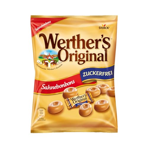 Werther's Original – 1 x 70g – Zuckerfreie Sahnebonbons mit leckerem Karamellgeschmack von Werther's Original
