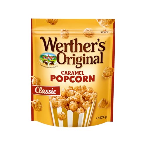 Werther's Original Caramel Popcorn Classic – 1 x 624g – Popcorn mit Sahne-Karamell-Überzug von Werther's Original