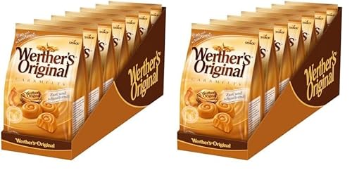 Werther's Original Caramelts – 7 x 153g – Zartschmelzendes Karamell-Konfekt (Packung mit 2) von Werther's Original