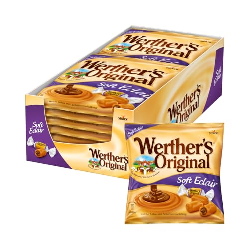 Werther's Original Soft Eclair – 15 x 180g – Weiche Sahnetoffees mit leckerer Schokoladencremefüllung von Werther's Original