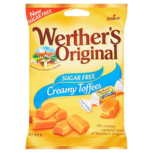 Werther's Original Zucker Frei Toffee, 80 g von Werther's