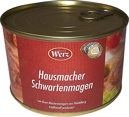 Hausmacher Dosenwurst Schwartenmagen 400g MHD:1/20 von Werz