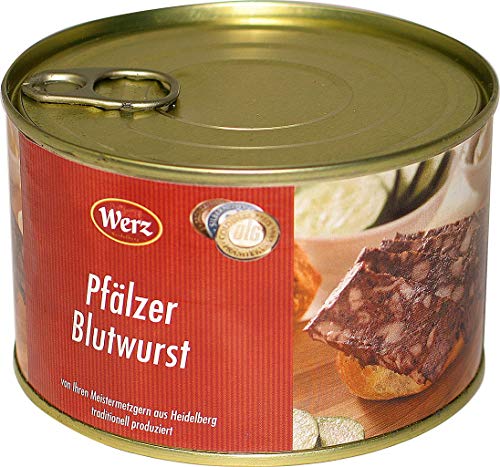 Hausmacher Dosenwurst Pfälzer Blutwurst 400g MHD:2/20 von Werz