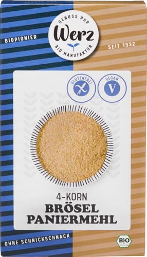 4-Korn Brösel, Paniermehl, glutenfrei 18 x 200 gr 4-Korn Brösel, Paniermehl, glutenfrei 18 x 200 gr von Werz