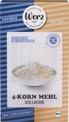 4-Korn Mehl, glutenfrei 12 x 1000 gr 4-Korn Mehl, glutenfrei 12 x 1000 gr von Werz