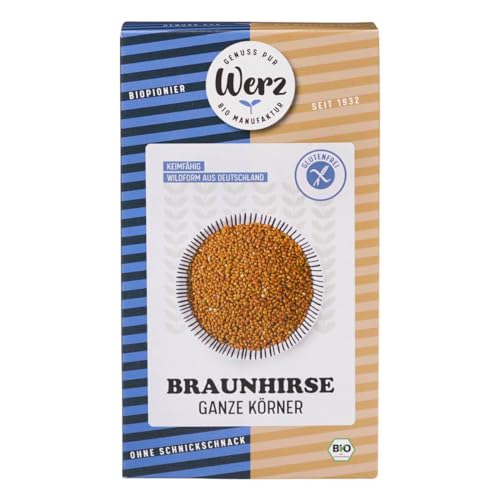 Braunhirse ganze Körner. keimfähig. glutenfrei (1 Kg) von Werz