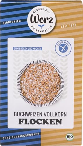 Buchweizen Vollkorn Flocken, glutenfrei 18 x 250 gr von Werz