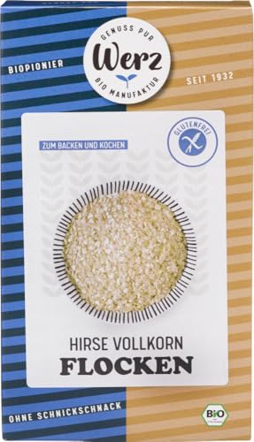 Hirse Vollkorn Flocken, glutenfrei 6 x 250 gr Hirse Vollkorn Flocken, glutenfrei 6 x 250 gr von Werz