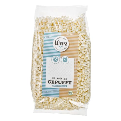 Werz Bio Vollkorn Reis gepufft, glutenfrei (1 x 125 gr) von Werz