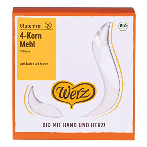 Werz - 4-Korn-Mehl glutenfrei - 1000 g - 5er Pack von Werz