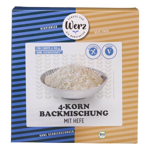 Werz 4-Korn Vollkorn Backmischung 1kg von Werz