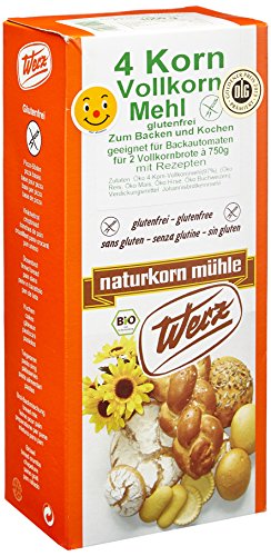 Werz 4-Korn Vollkorn Mehl 1kg Werz 4-Korn Vollkorn Mehl 1kg von Werz