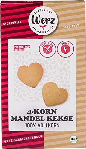 Werz Bio 4-Korn Mandel Kekse, glutenfrei (6 x 150 gr) von Werz
