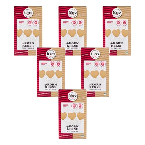 4-Korn Kekse, glutenfrei 6 x 150 gr von Werz