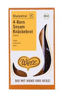 Werz Bio 4-Korn-Sesam-Knäckebrot gf (6 x 150 gr) von Werz