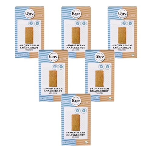 4-Korn Sesam Knäckebrot, glutenfrei 6 x 150 gr von Werz