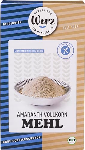 Werz Bio Amaranth Vollkorn Mehl, glutenfrei (2 x 500 gr) von Werz